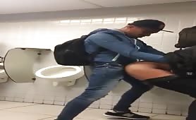 Str8 worker fucking in public bathroom
