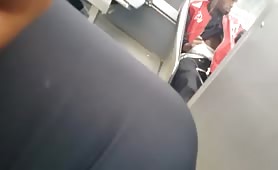 Caught a black thug masturbating on the bus