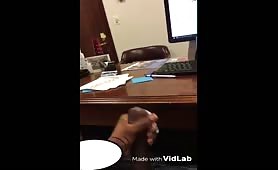Thug cums in Probation Office