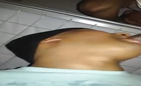Raymon sucking a straight black hung in prison 