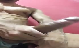 Gifted str8  guy shows his huge uncut cock