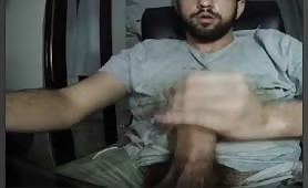 Str8 dude having fun with my cock with a webcam