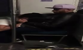 Sucking a straight stranger in the subway