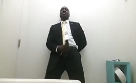 Church pastor masturbates in a public bathroom