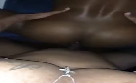 Big jamaican dick nailing a round perfect bubble butt