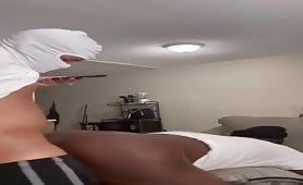 Huge butt black thug getting pounded by a young long cock str8 dude