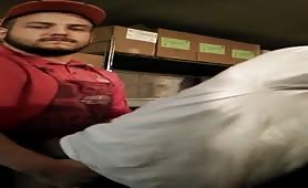 Married latin guy fucking the grocery store owner