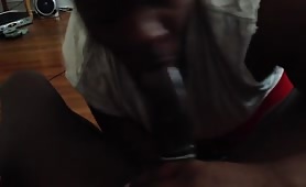 Thug gets caught by wife sucking dick
