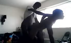 Straight young black fucking his roommate