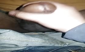Homeless guy shows me his big black dick and I play with it