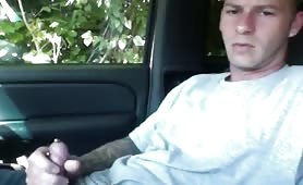 Car cruising hot str8 sucked by gay guy