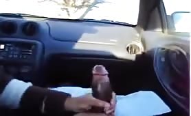 Gay uber driver couldn't resist my huge black cock